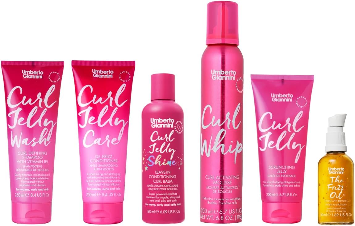 Umberto Giannini Curl Type 3 Kit, Special Hair Care Set for Perfect Curls, Innov...