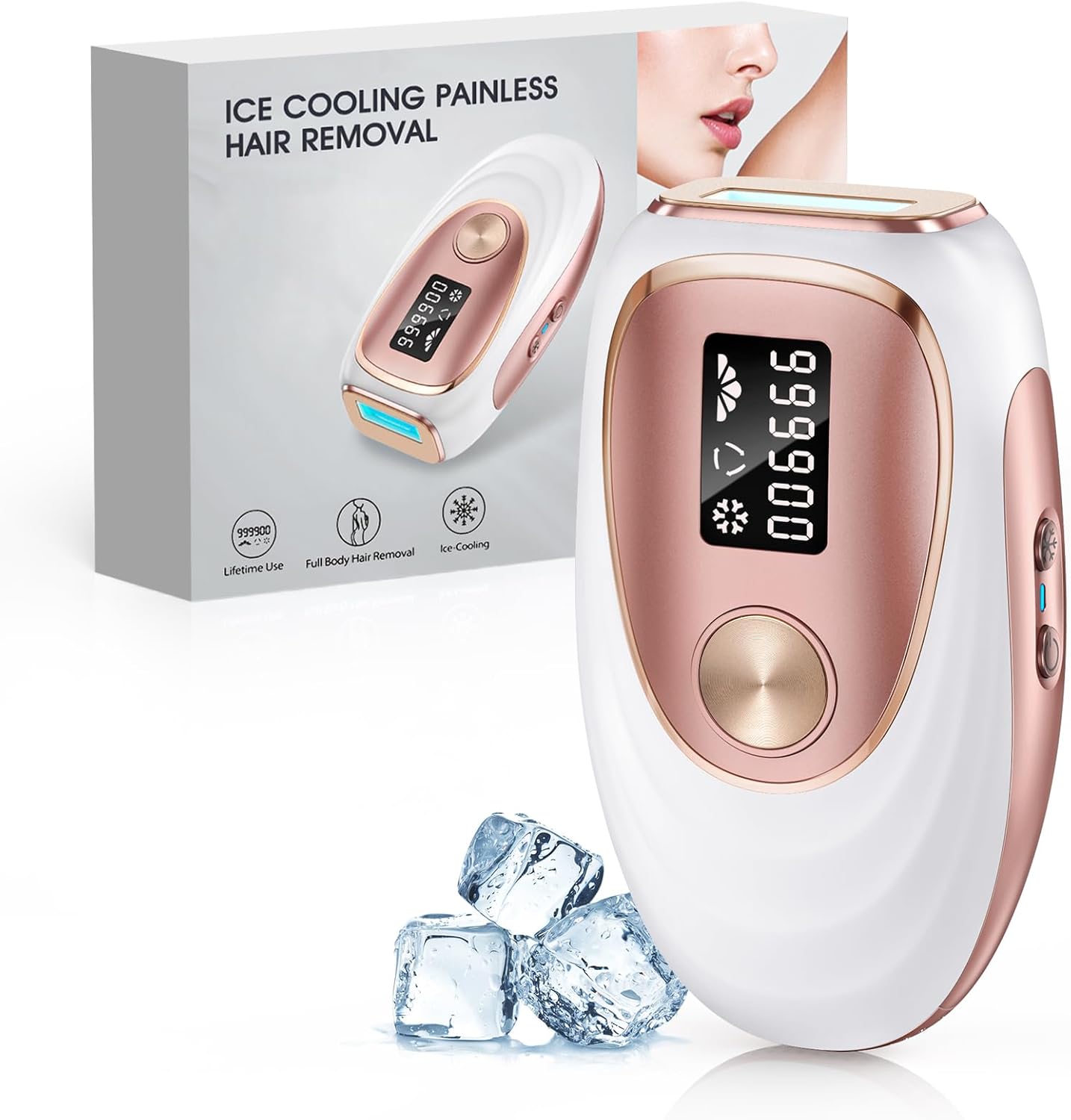 Haarlosy IPL Laser Hair Removal Device, Innovative Hair Remover Machine With Ice...