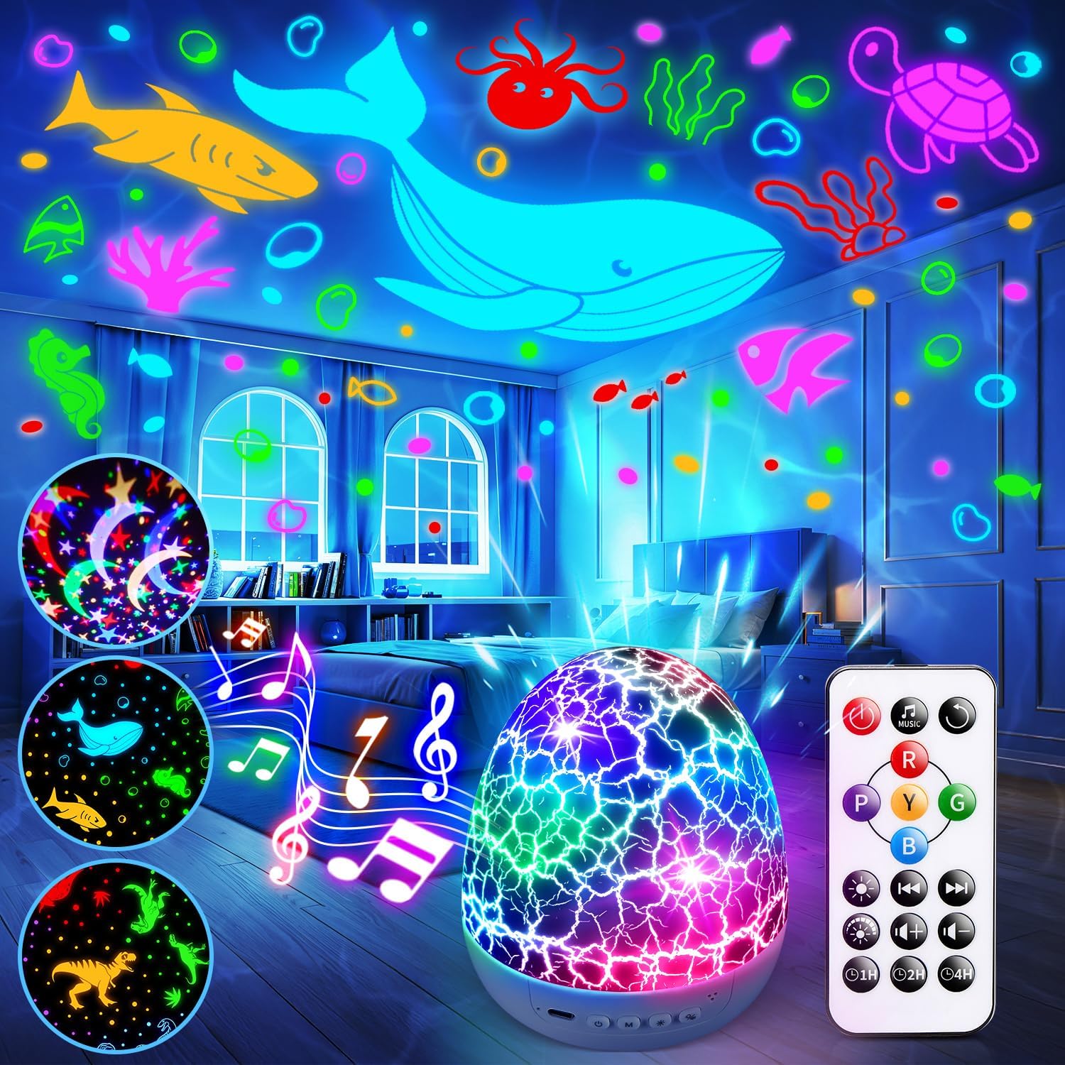 Baby Toys Night Light Projector, Special Sensory Toys for Kids with Autism, Uniq...