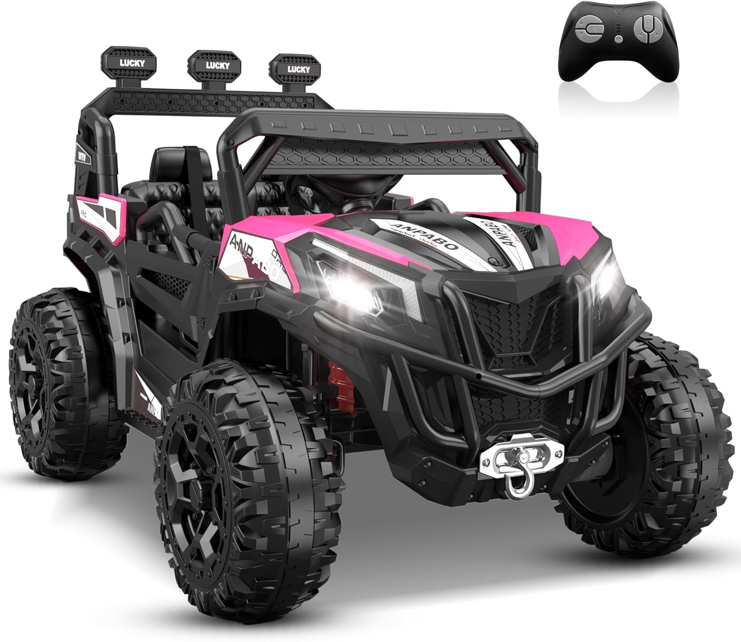 ANPABO 24V Ride on Toys for Big Kids w/Remote Control, 4X75W Motors, Max 4.5MPH,...
