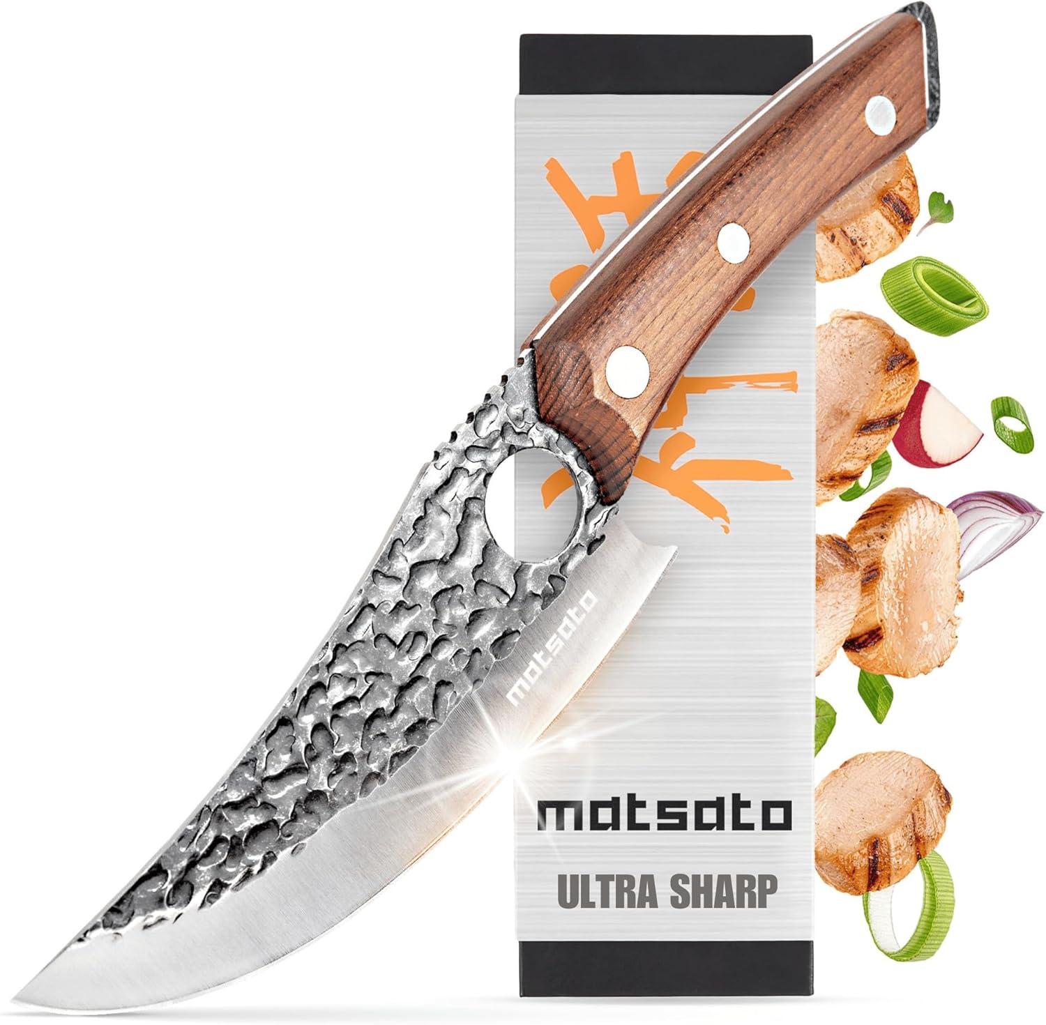Matsato Chef Knife - Perfect Kitchen Knive for Cooking, Chopping. Japanese Steel...