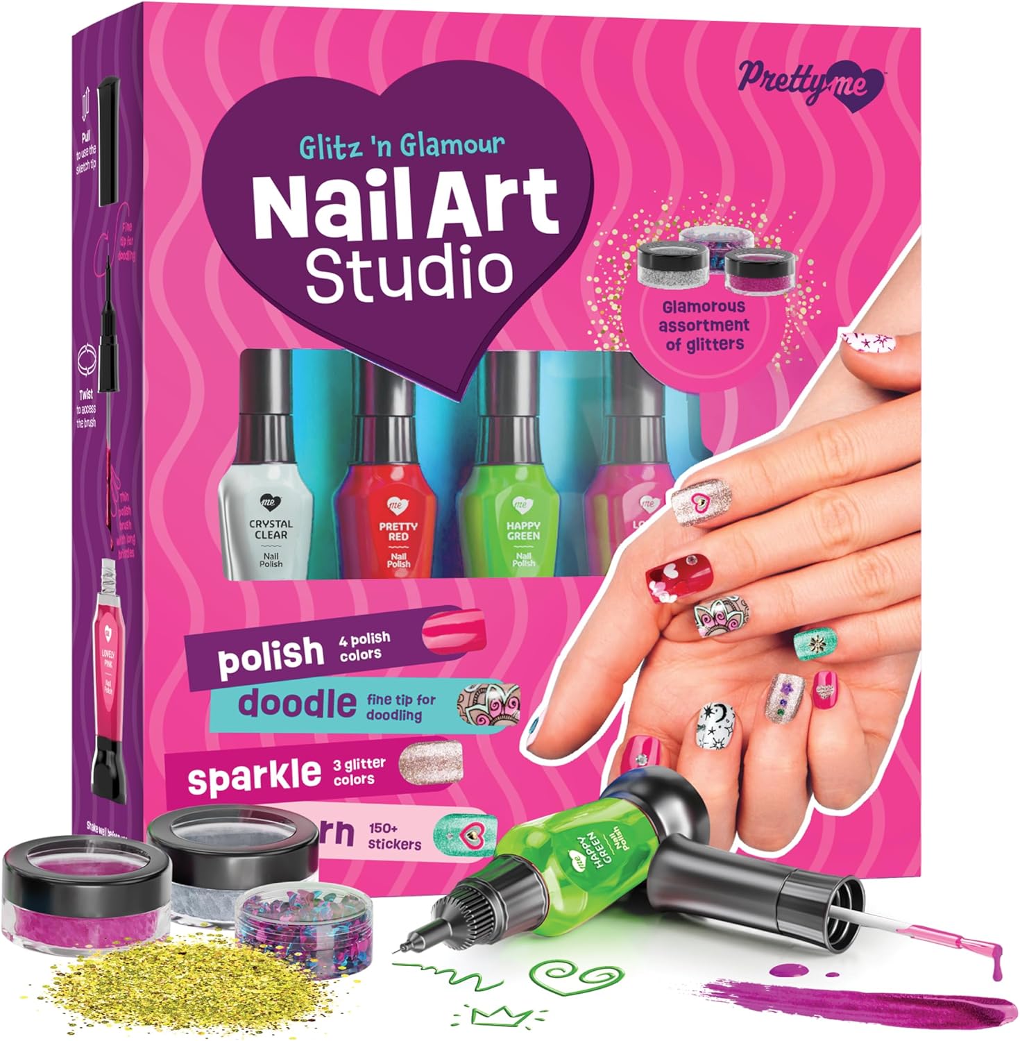 Nail Art Studio for Girls - Birthday Gift - Nail Polish Kit for Kids Ages 7-12 Y...
