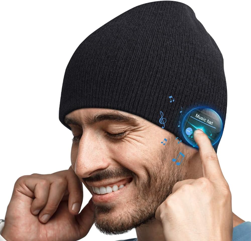 Mens Gifts Bluetooth Beanie Hat - Secret Santa Gifts Christmas Stocking Fillers...