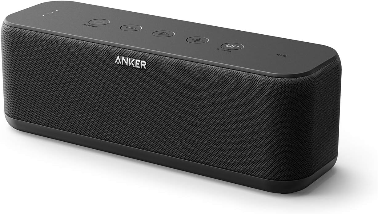 Anker Upgraded Soundcore Boost Bluetooth Speaker, Balanced Sound, BassUp, 12H Pl...