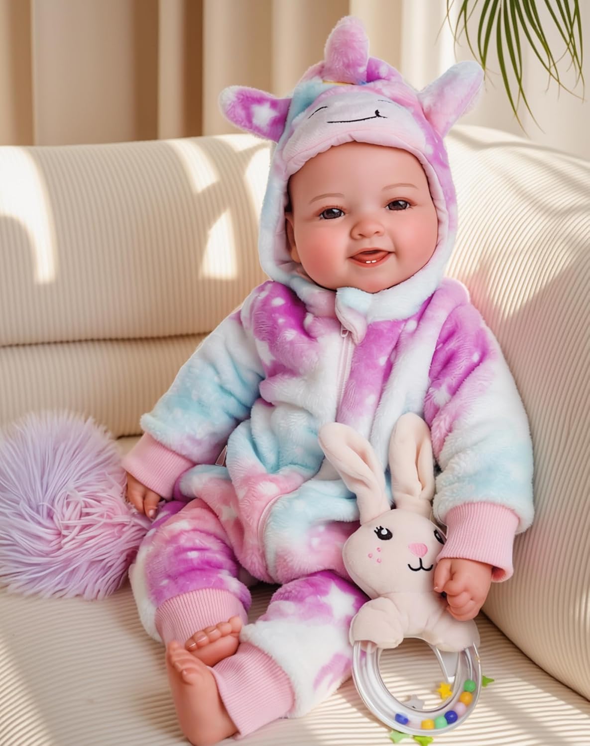 BABESIDE Baby Dolls, 17inch Large Realistic Cute Soft Body Baby Doll Real Life B...