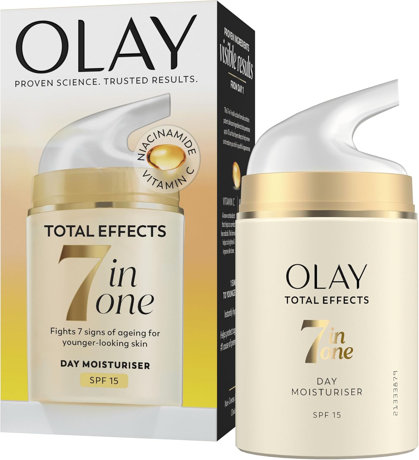 Olay Total Effects 7-In-1 Anti-Ageing Moisturiser With Spf15, Niacinamide, Vitam...
