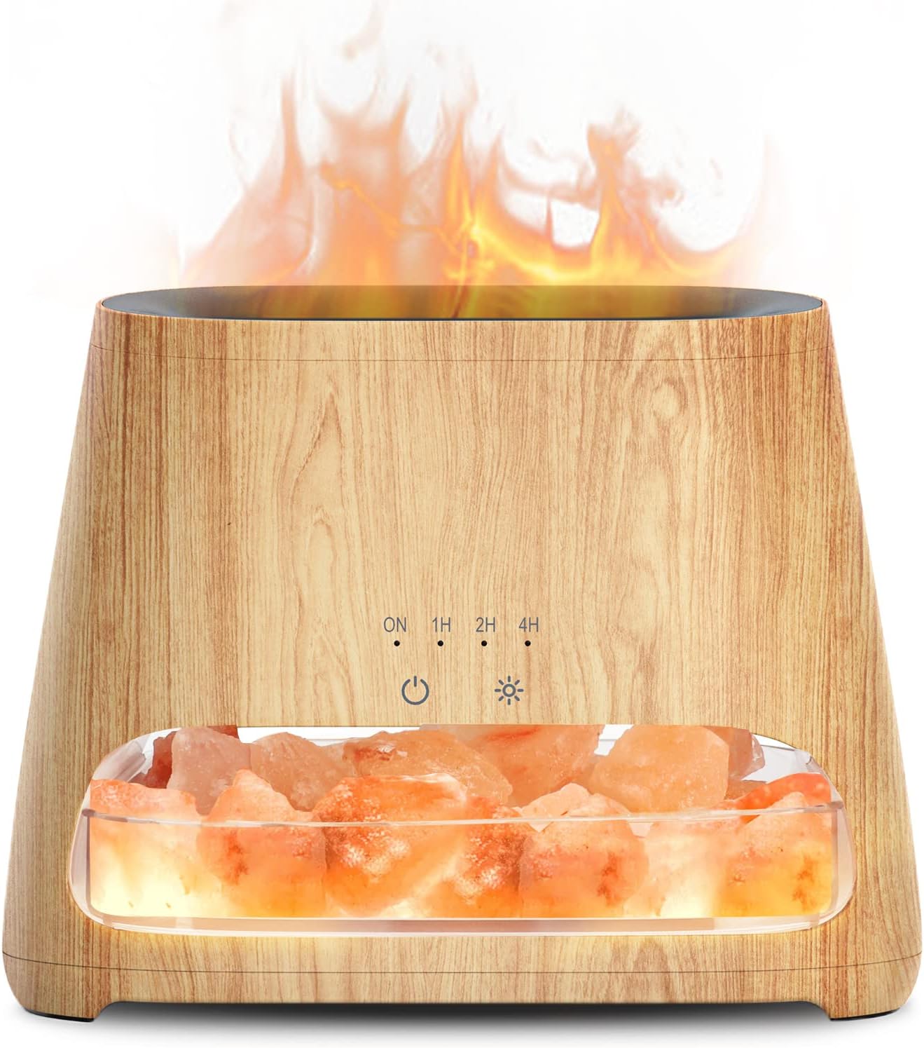 SALKING 2-in-1 Ultrasonic Essential Oil Diffuser & Himalayan Salt Lamp, Aromathe...