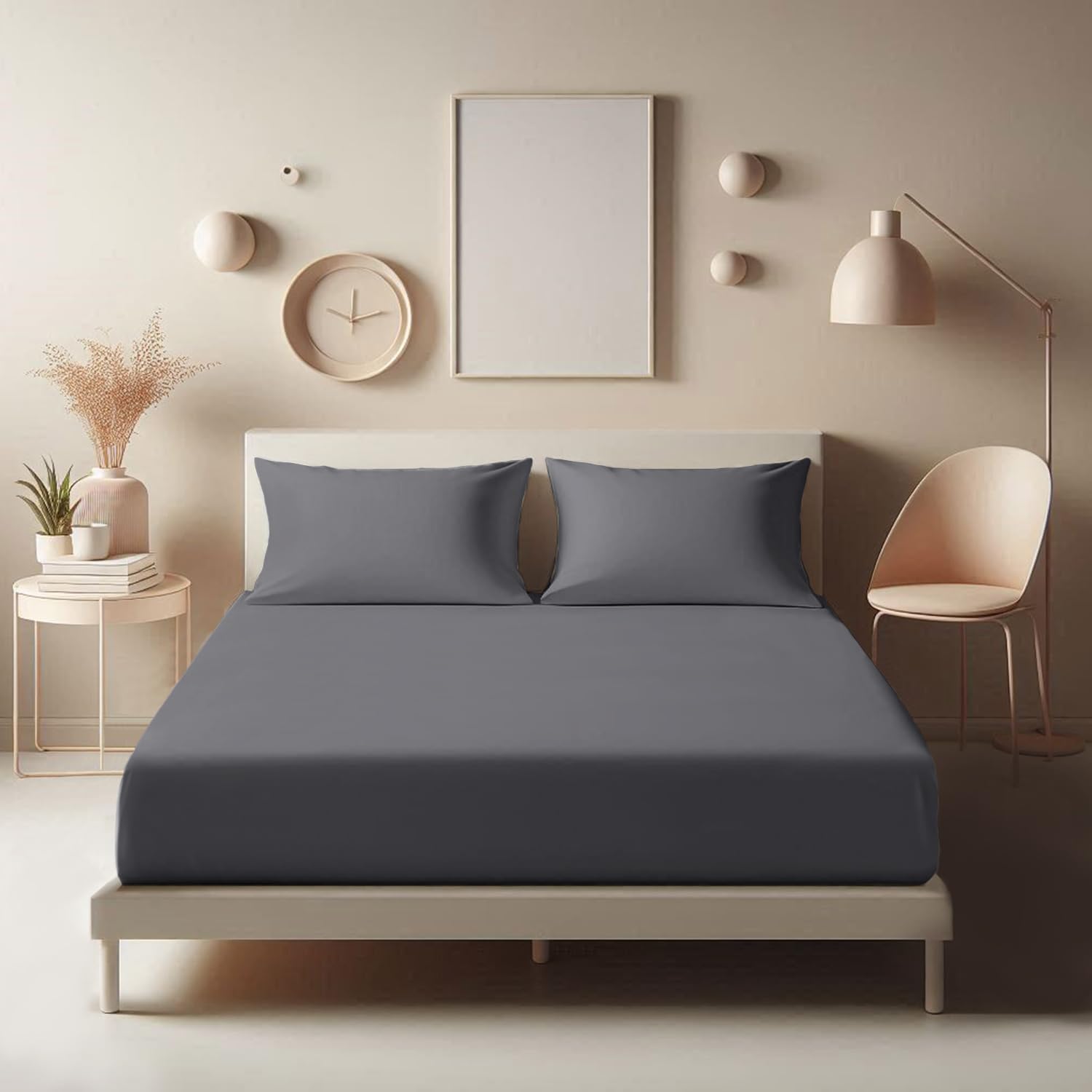 High-Quality Aspire Homeware King Size Bed Sheets, Special Fitted Sheets with 25...