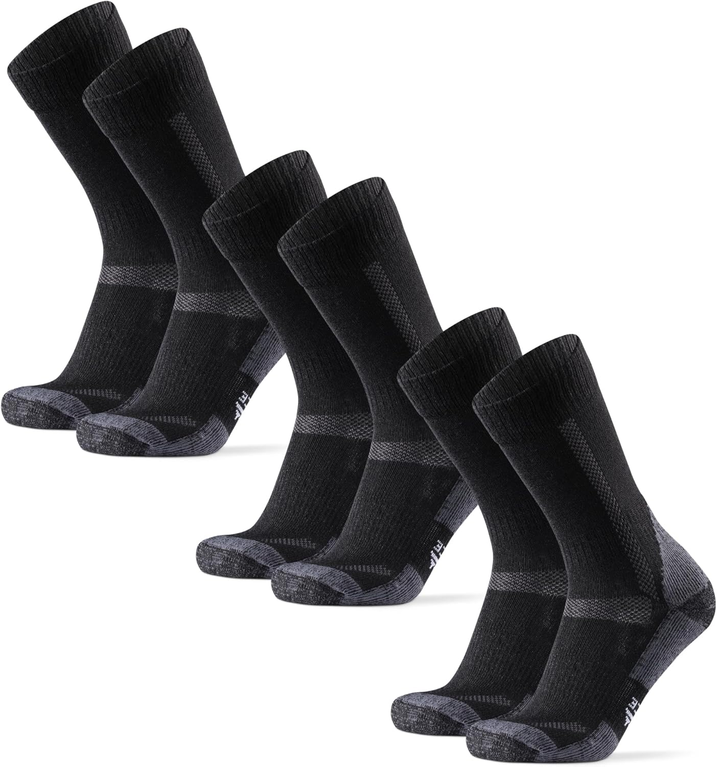 DANISH ENDURANCE Hiking Socks, Warm Merino Wool Walking Socks with Thick Anti Bl...