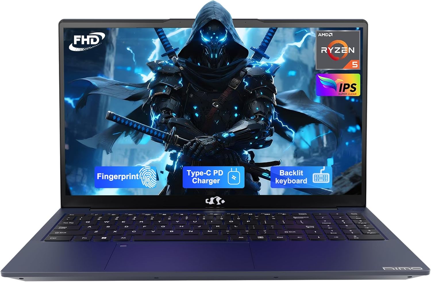 NIMO 15.6'' IPS FHD-Laptop, AMD Ryzen 5, 16GB RAM 512GB SSD (Beat i5-1135G7, 4 C...