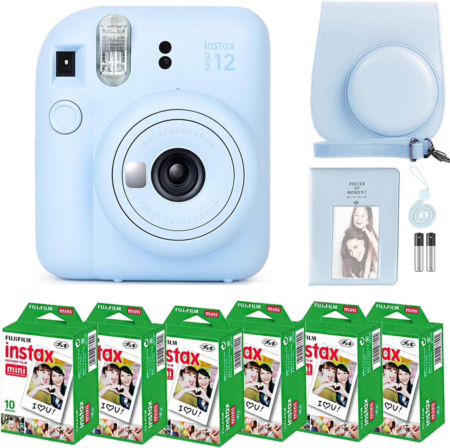 Fujifilm Instax Mini 12 Instant Camera, Special Instant Camera in Pastel Blue, I...