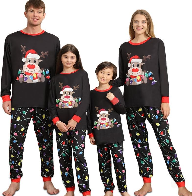 Family Christmas Pyjamas Set,Matching Christmas Pjs for Family,Christmas Pajamas...