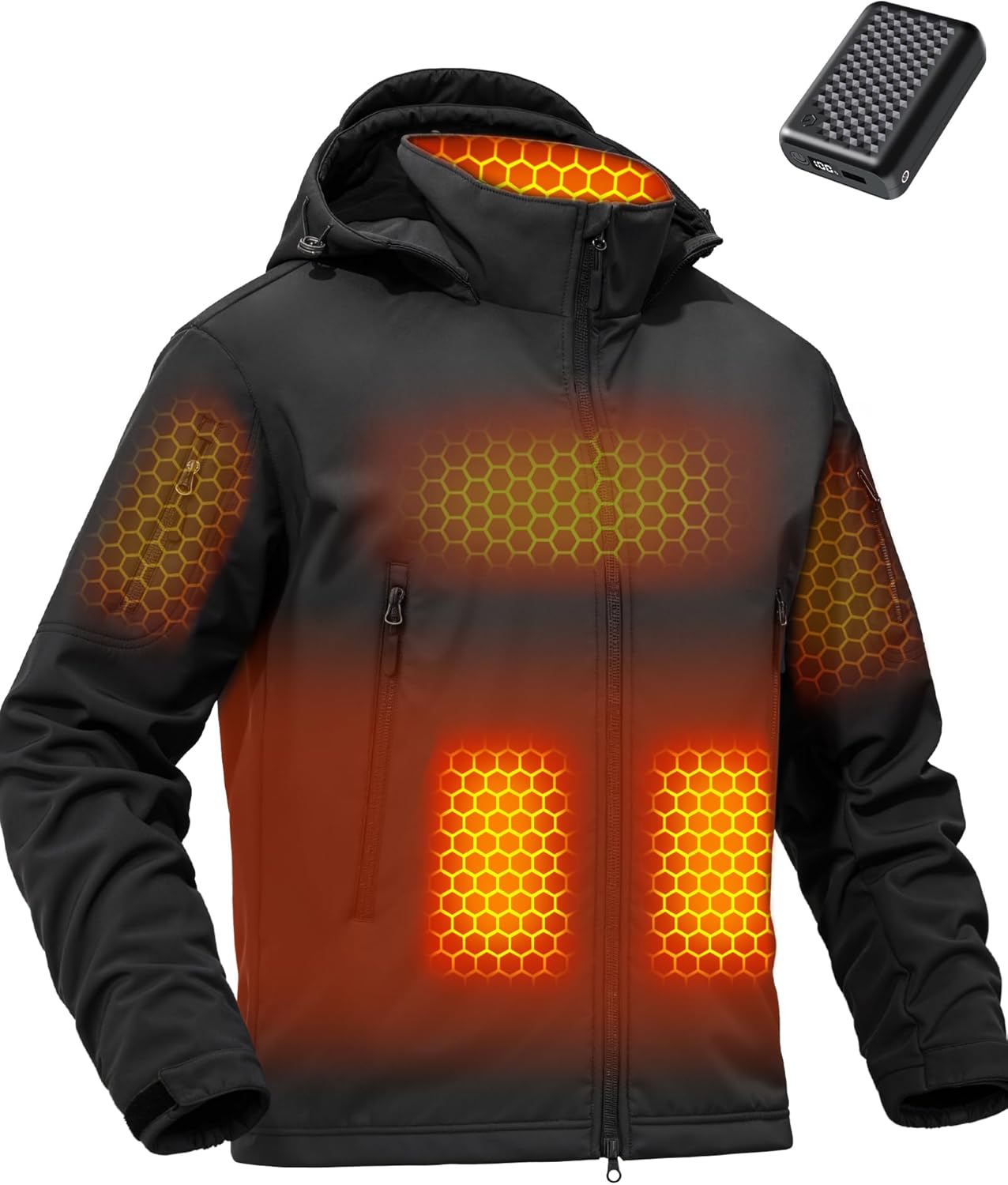Top Performance Wulcea Graphene Heated Jacket, Exceptional Soft Shell Jacket for...