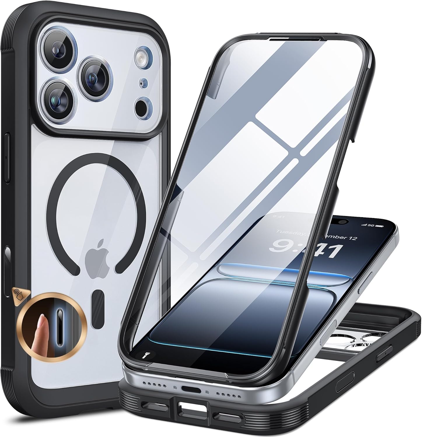 Miracase Magnetic Case for iPhone 17 Pro Max Case...