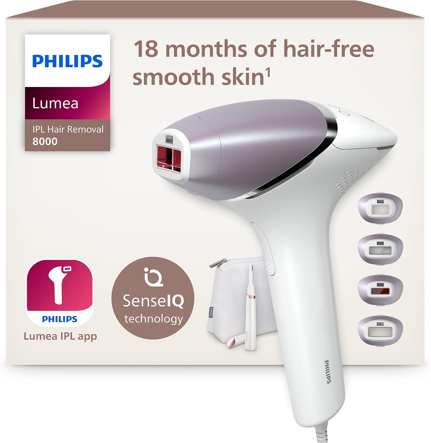 Philips Lumea 8000 Series IPL Hair Removal Device - Laser Hair Removal Alternati...