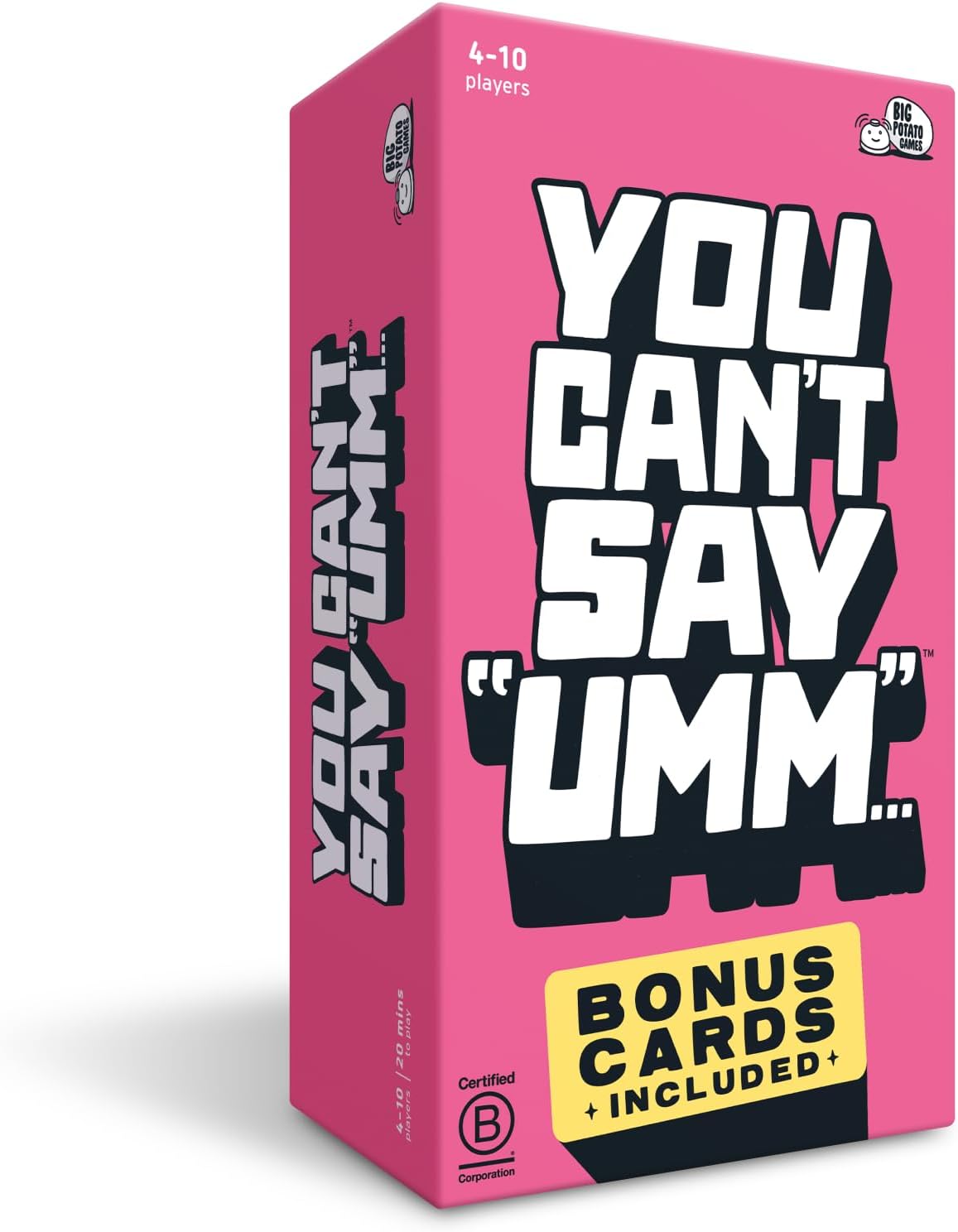 Big Potato You Can't Say UMM: A Party Game for Family and Adults, Fast-Paced Fam...