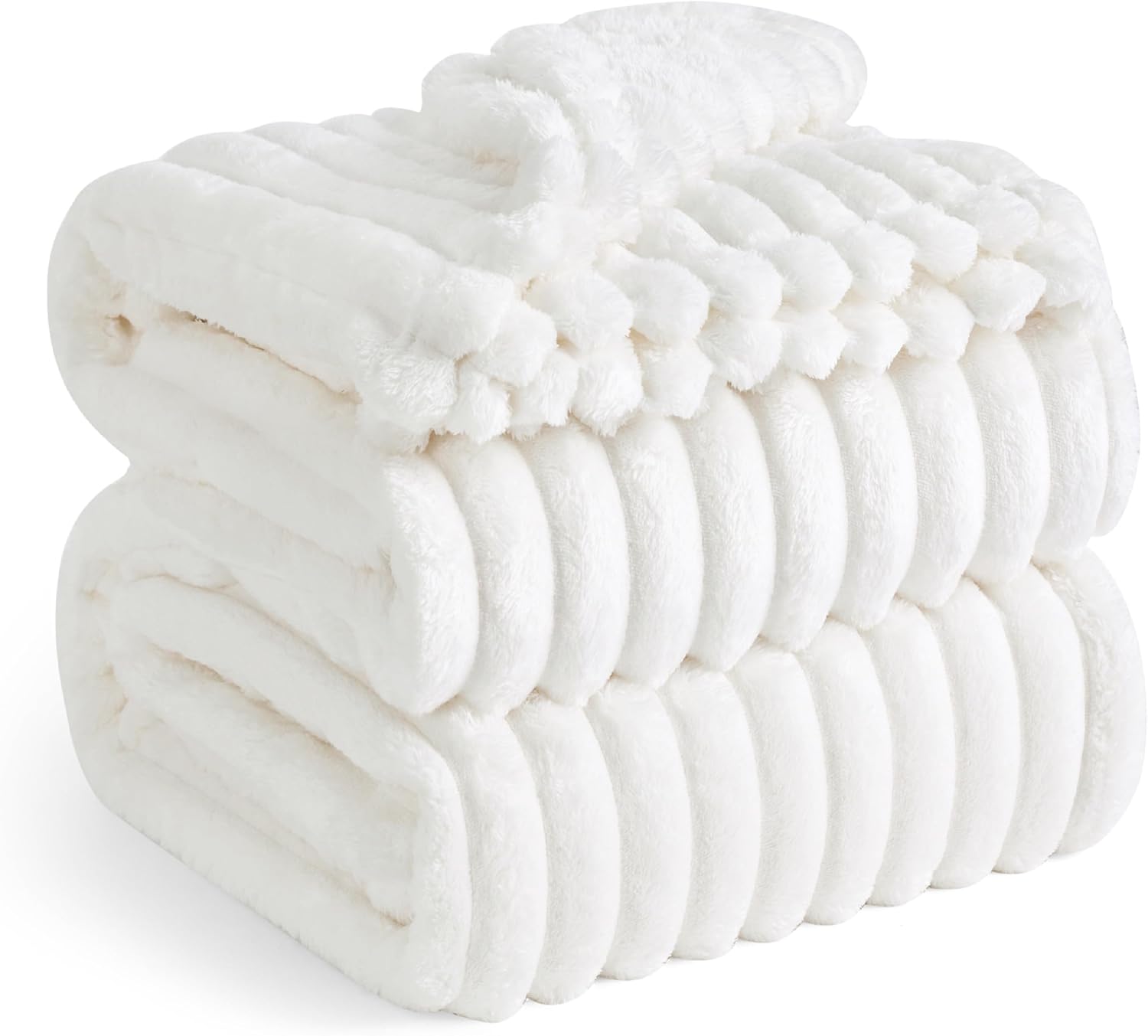 Bedsure Bed Blankets King Size - Fleece Blanket Fluffy Cosy Warm Blankets, Soft...