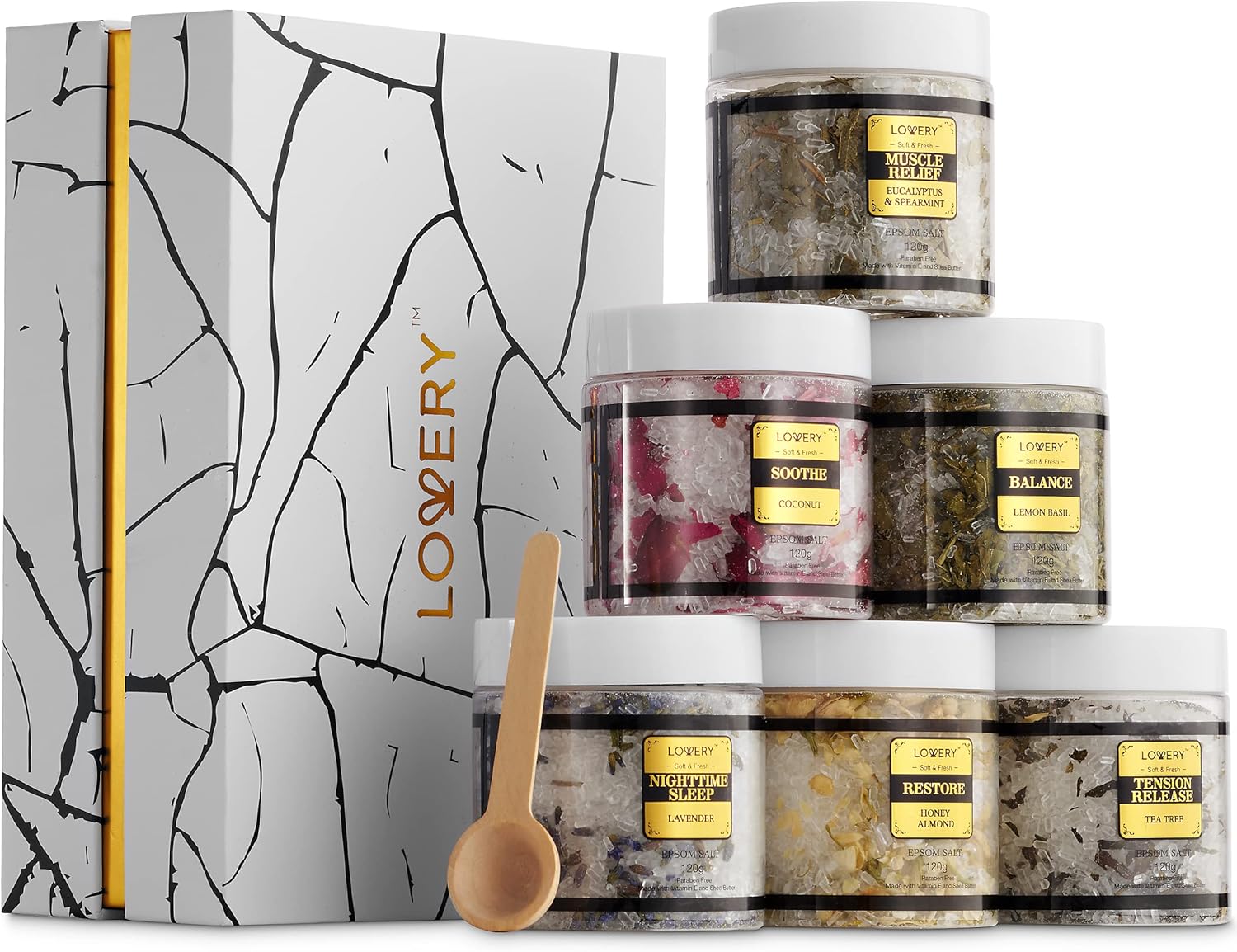 Christmas Gifts for Women Who Have Everything, Epsom Bath Salts Gift Basket Set,...