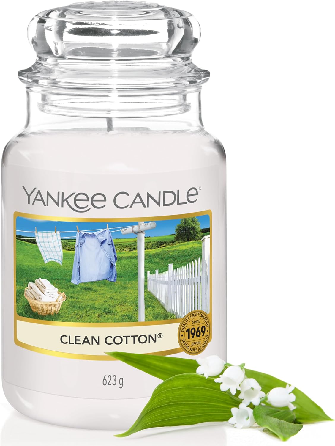 Yankee Candle Scented Candle | Clean Cotton Large Jar | Long Burning Candles: up...