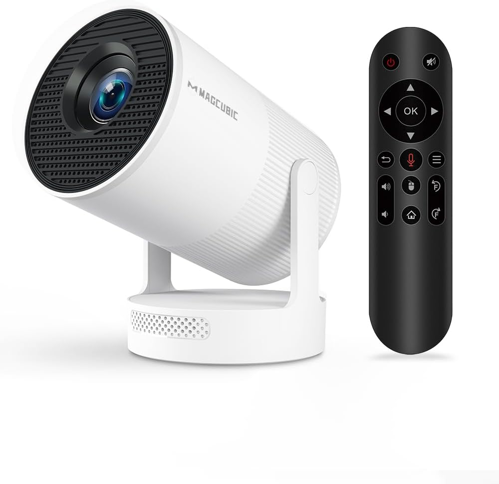 【Electric Focus】 Magcubic Mini Projector 4K Support, Portable Projector with W...