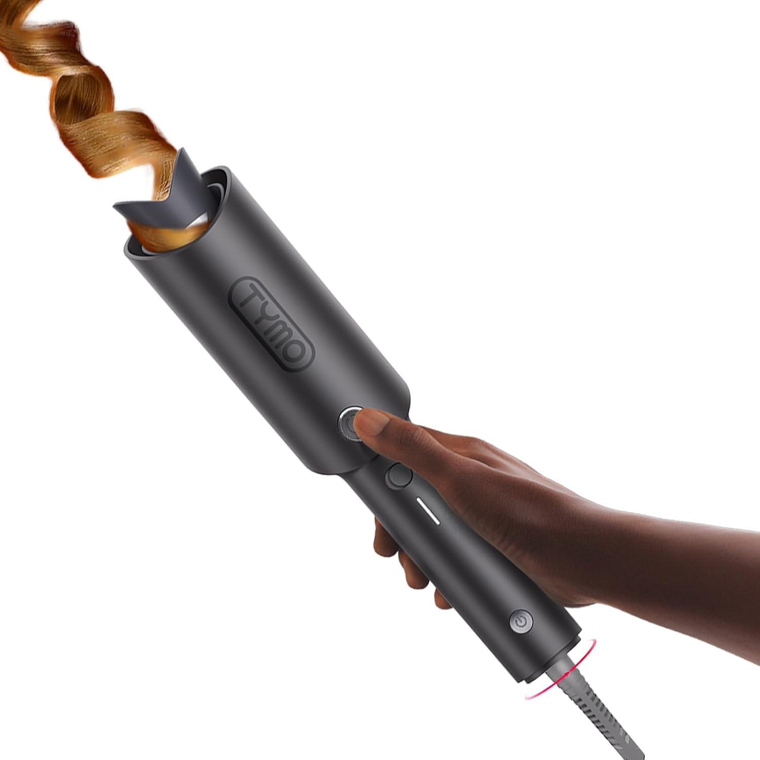 TYMO Automatic Rotating Curling Iron - TYMO CURLPRO Beach Waves Curling Wand, Po...