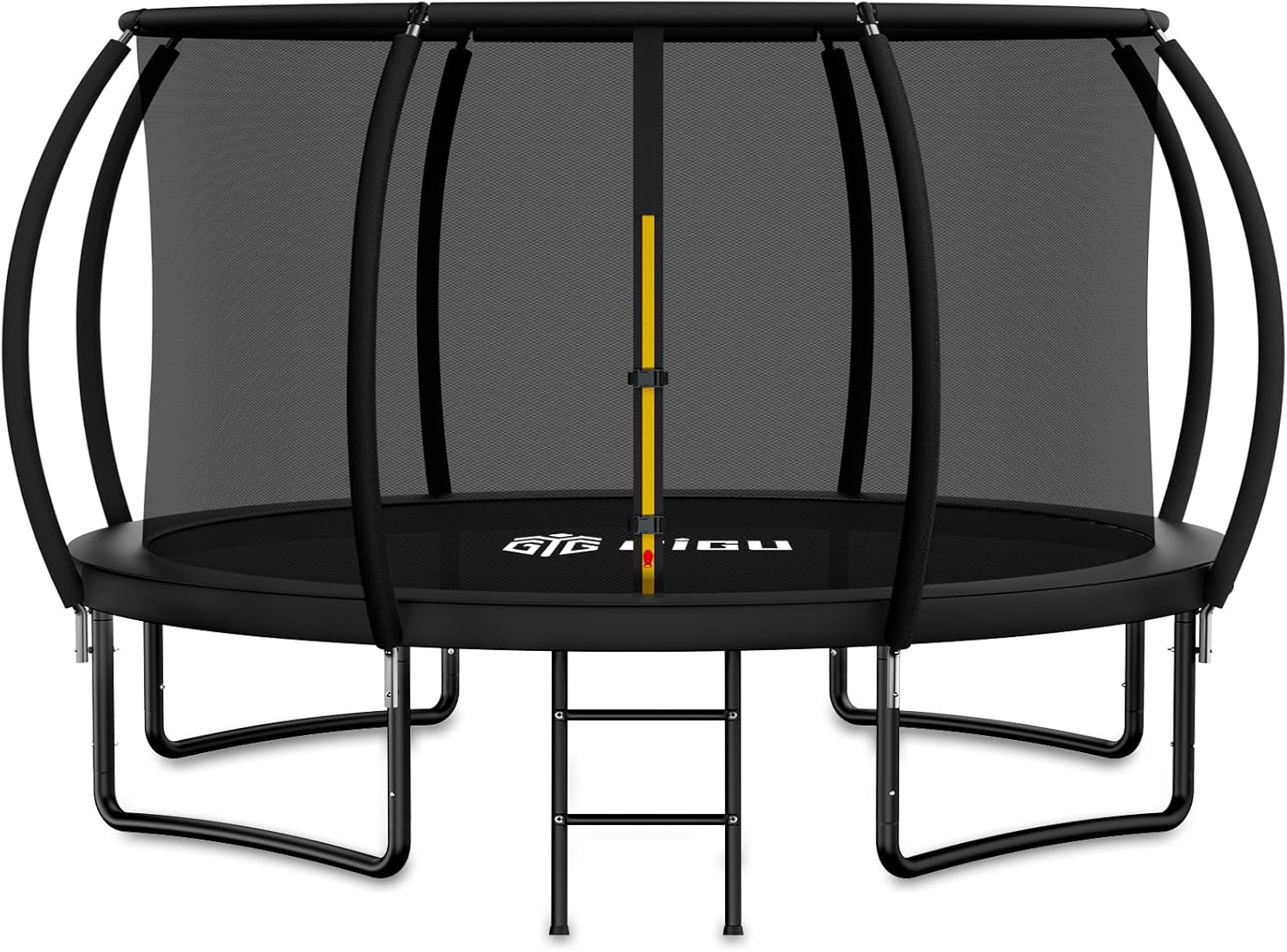Gigu 10FT 12FT 14FT 15FT 16FT Recreational Trampolines with Enclosure Net and La...