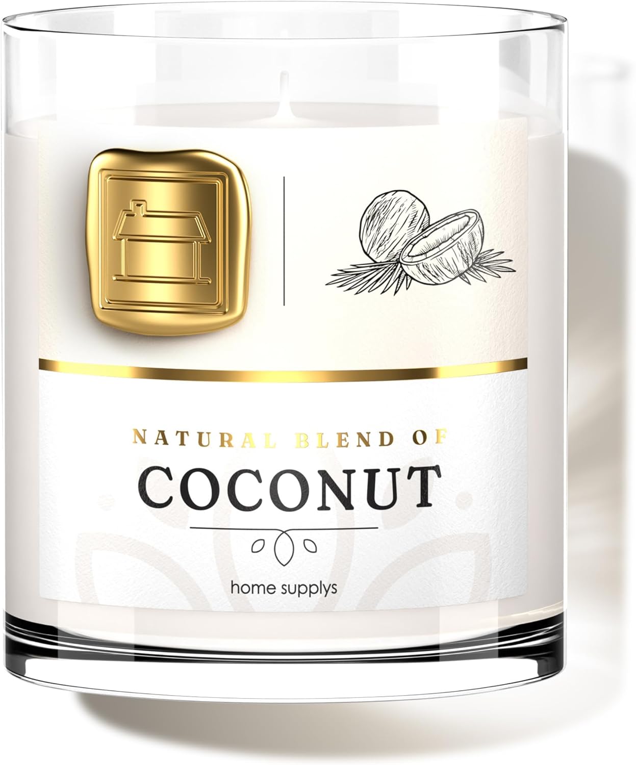 Exclusive Large Coconut Candle, Luxurious Candle Gift for Women, Special Scented...
