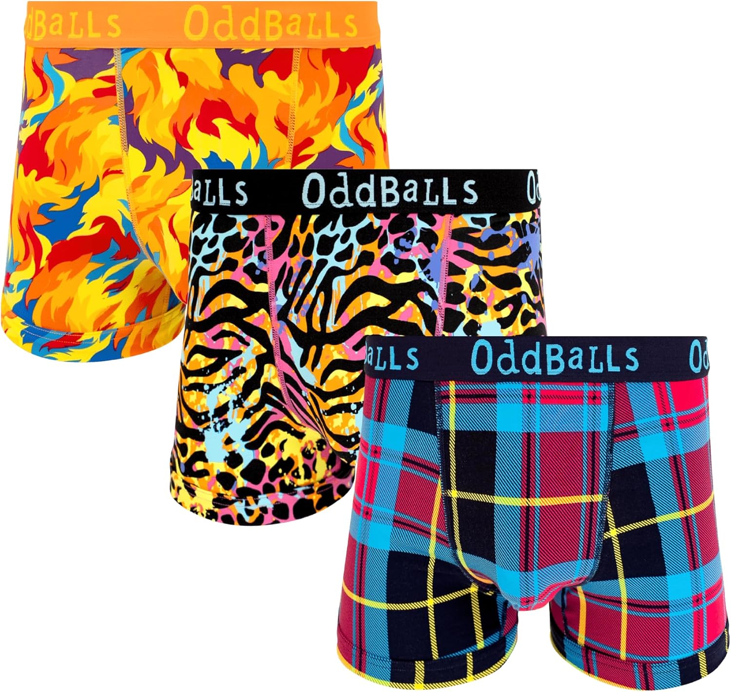 OddBalls Mens Boxers, Special Multipack Shorts for Classic Fit Cotton, Innovativ...