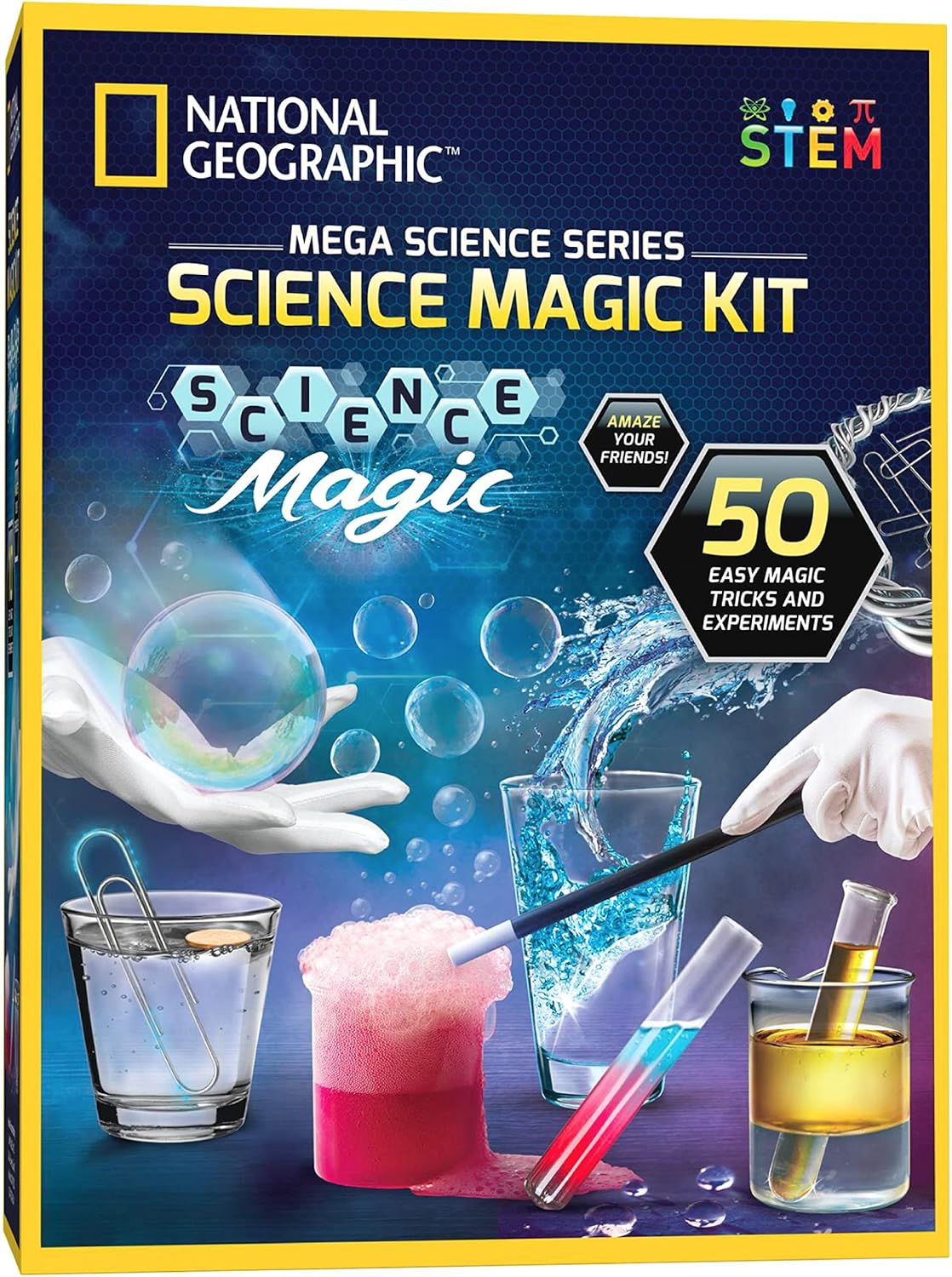 National Geographic Science Magic Kit - Science Kit for Kids with 50 Unique Expe...