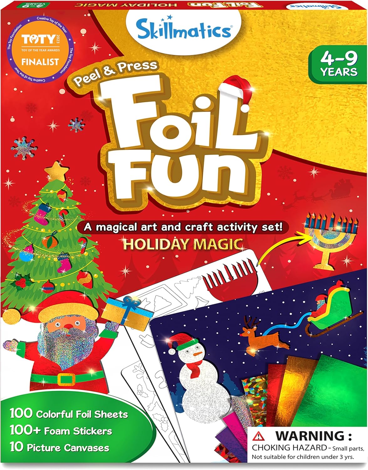 Skillmatics Foil Fun, Special Mess-Free Holiday Art Kit, Innovative Art Set for...