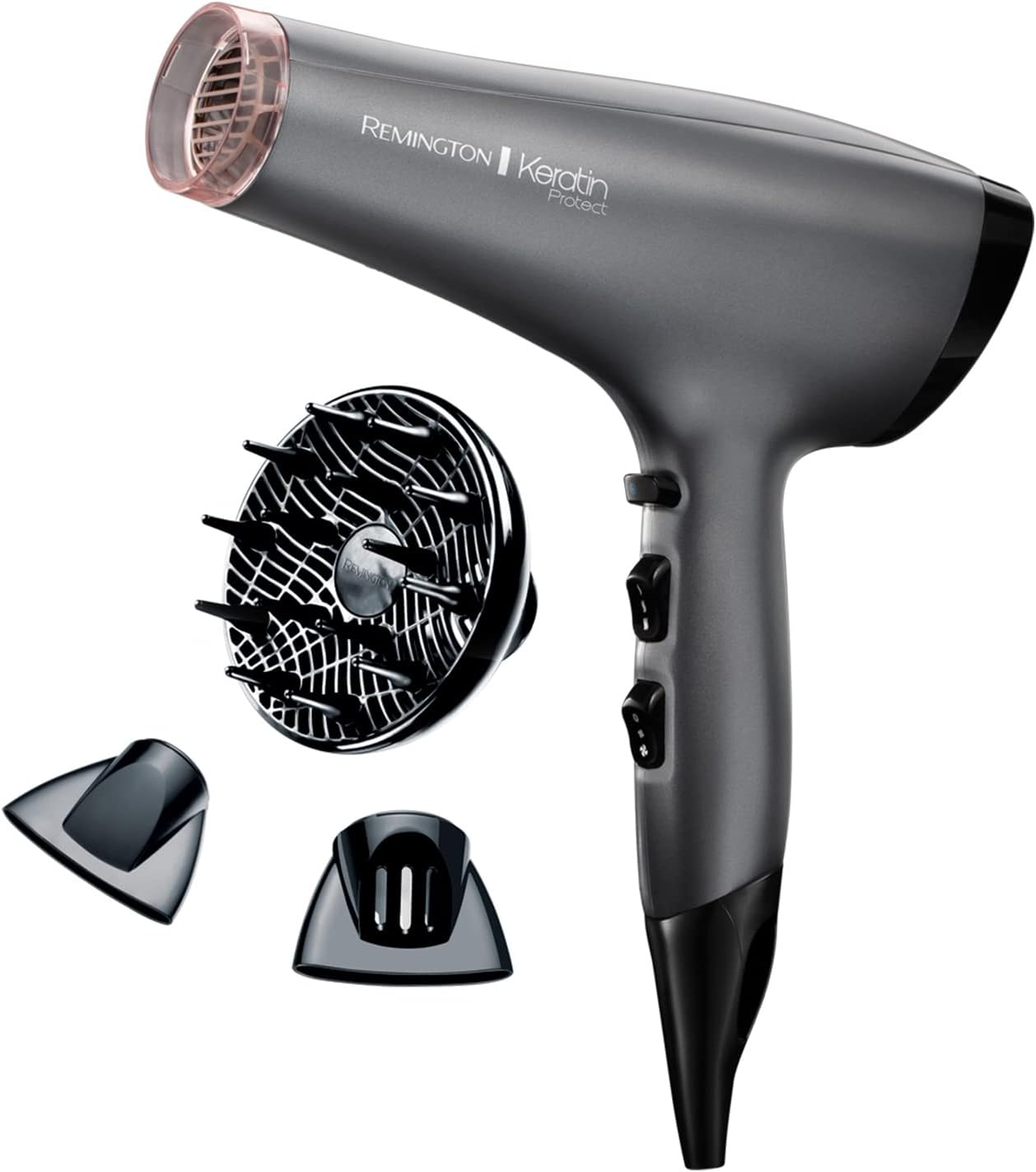 Remington Keratin Protect Hair Dryer (Infused with Keratin and Almond Oil for Sm...