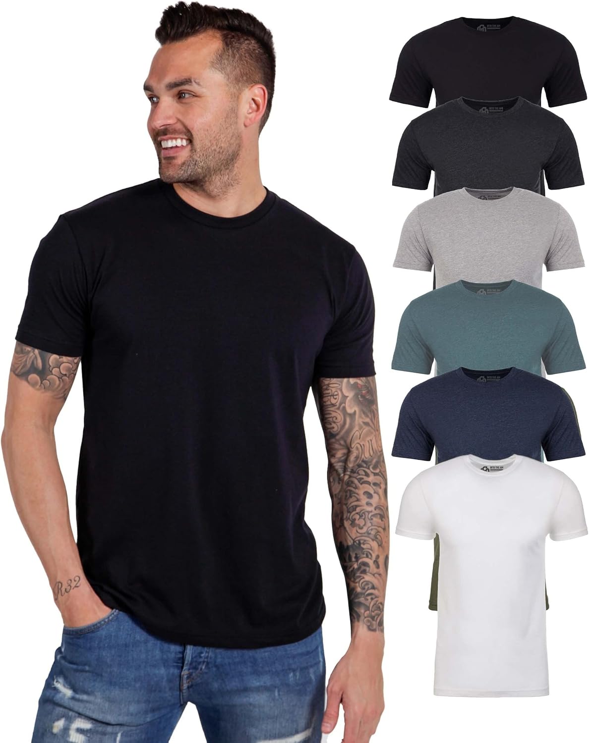 High-Quality INTO THE AM Men's T-Shirts, Special Soft Cotton Blend Crew Neck Tee...