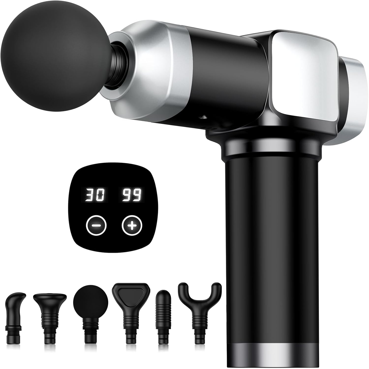 Deep Tissue Massage Gun, Portable Percussion Electric Muscle Massager for Pain R...