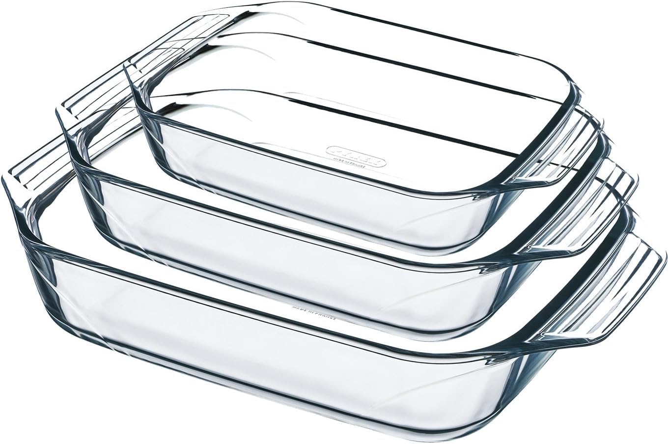 High-Quality Pyrex 8023510 Set, Special Borosilicate Glass Oven Plates, Unique E...