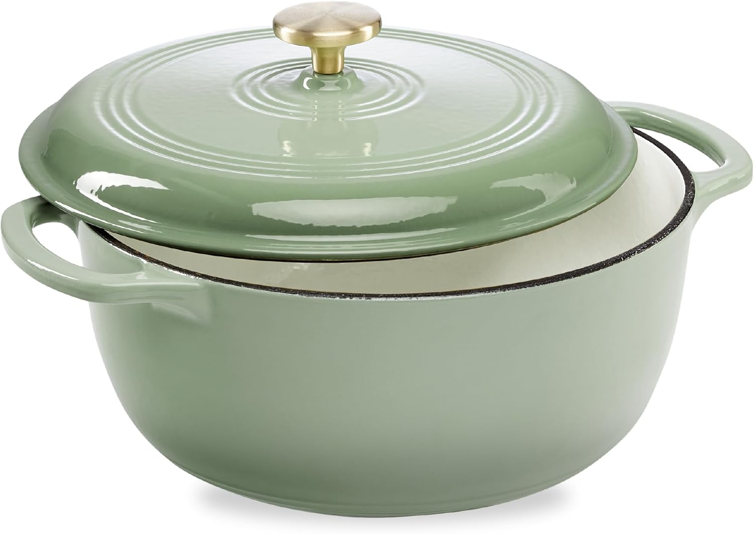 Best Choice Products 6 Quart Enamel Cast-Iron Round Dutch Oven, Family Style Hea...