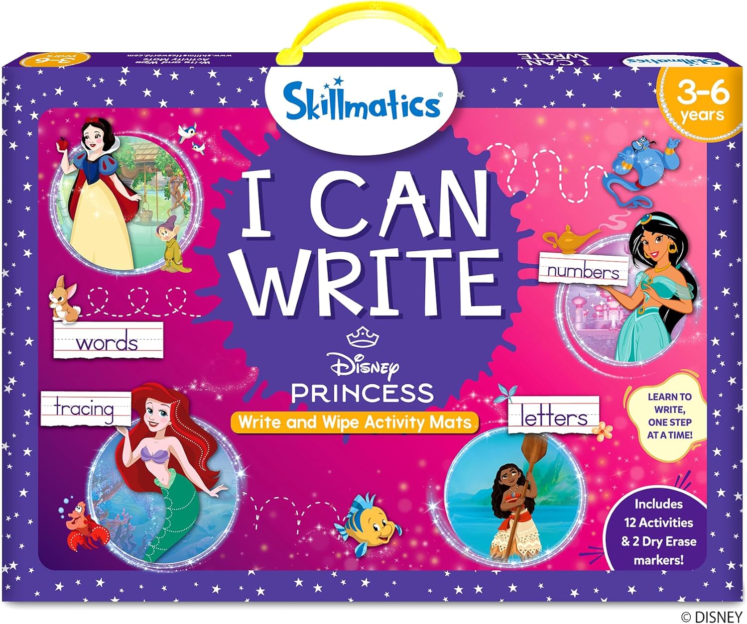 Skillmatics I Can Write Disney Princess - Reusable Preschool Learning Activities...
