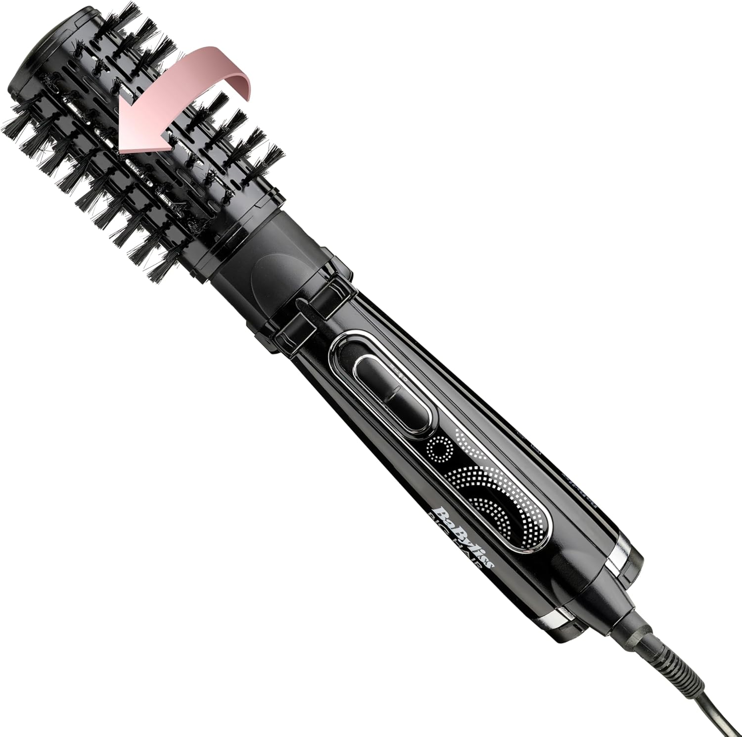 BaByliss Big Hair Rotating Hair Dryer Brush - Dry and Style in One Step, 2 Speed...