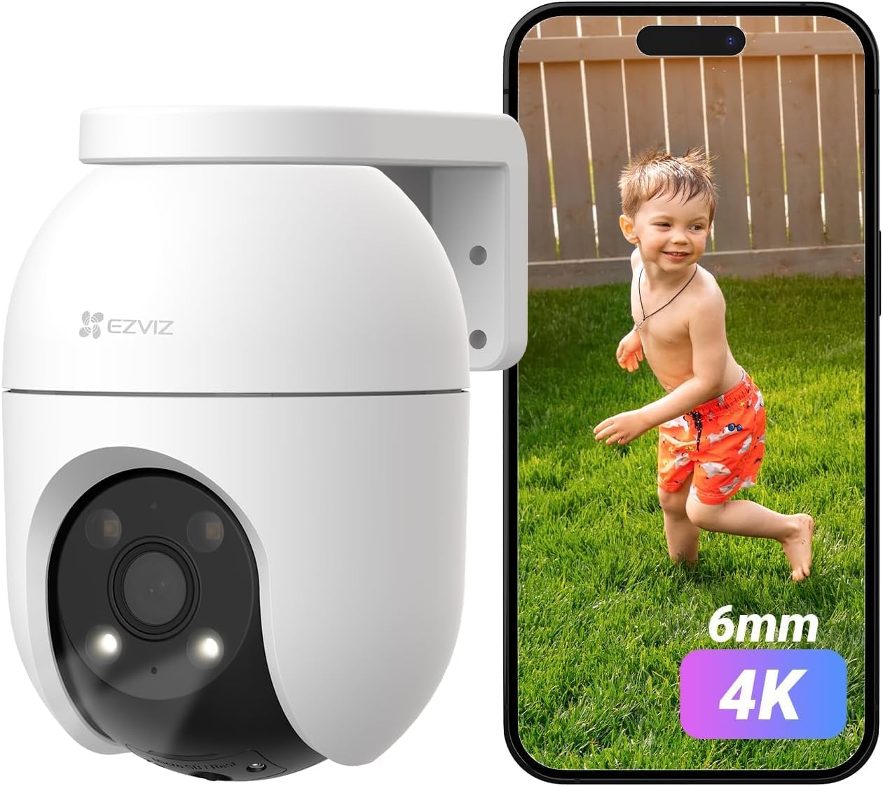 EZVIZ 4K Wifi Security Camera Outdoor Wired, Colour Night Vision, Human/Vehicle...