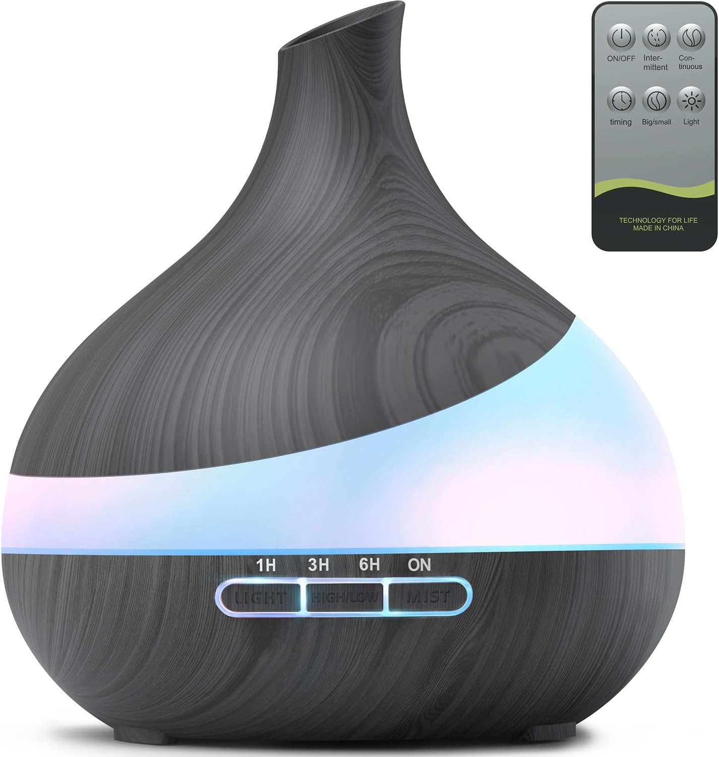 500ML Essential Oil Diffuser, Unique Aroma Diffuser with Remote Control, Special...