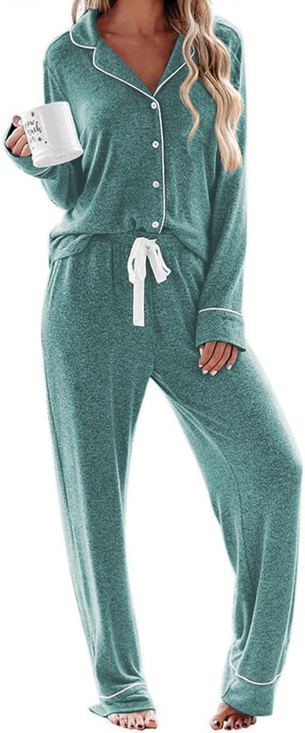 Ekouaer Women's Pajamas, Special Long Sleeve Sleepwear for Comfort, Innovative C...
