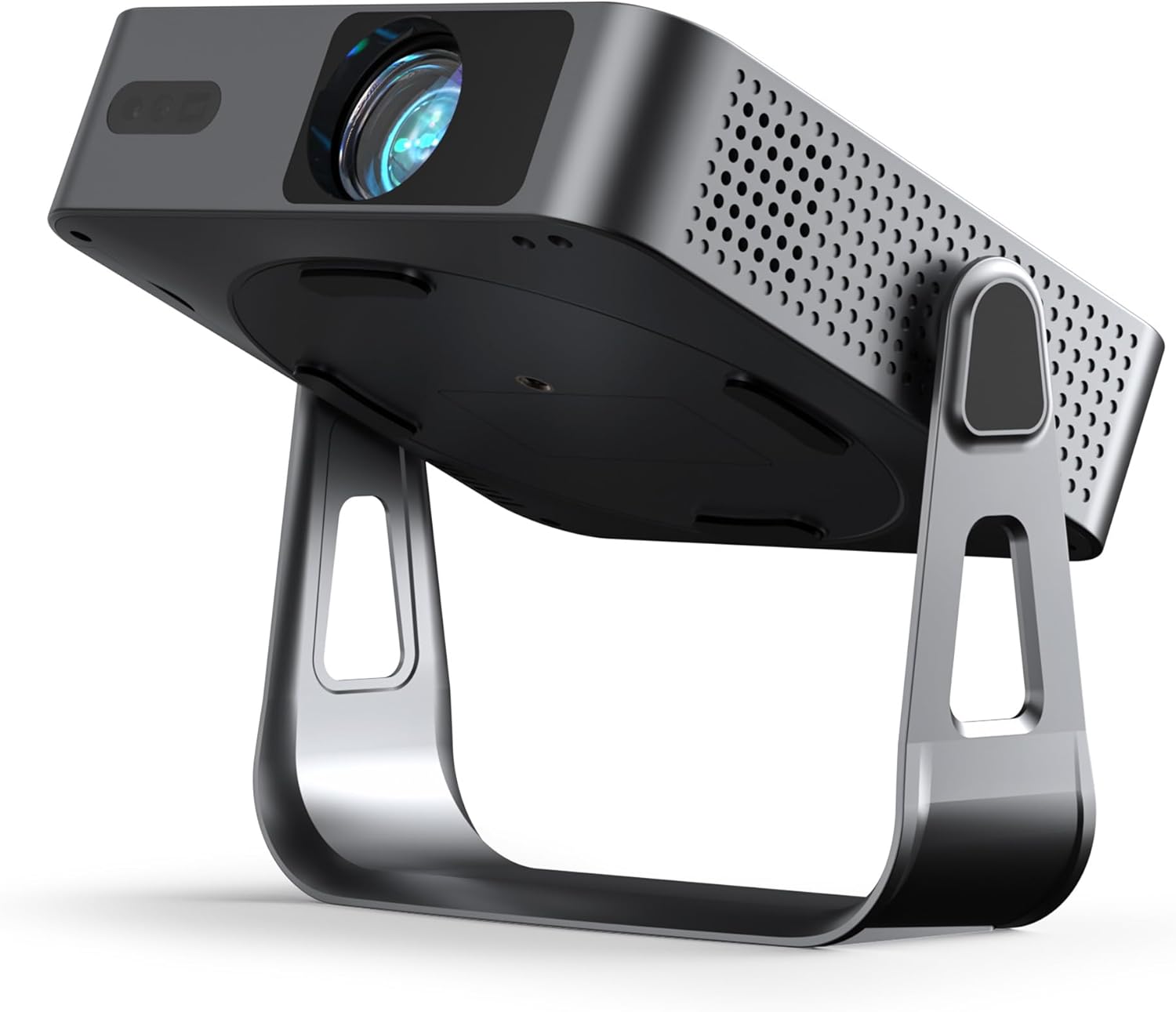【Officially-Licensed APP & Native 1080P】Thinnest 1.81" Smart Mini Projector wi...