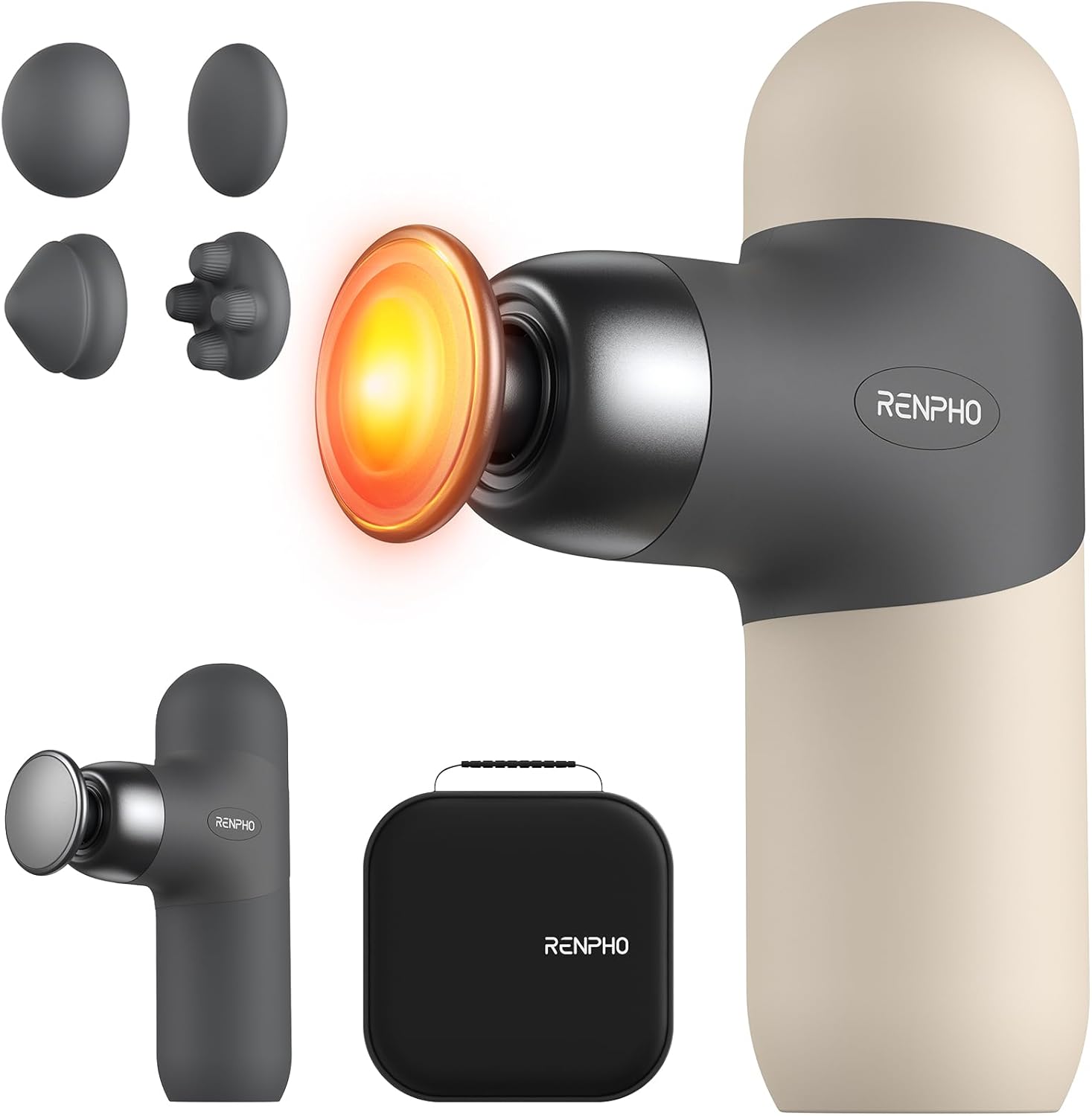 RENPHO Mini Thermal Massage Gun with Heat, FSA Eligible HSA, Christmas Birthday...