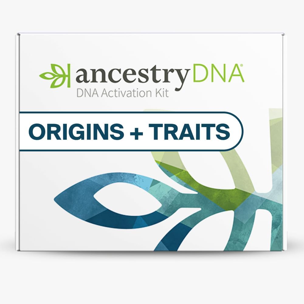 AncestryDNA + Traits Genetic Test Kit: Personalized Genetic Traits, DNA Ethnicit...