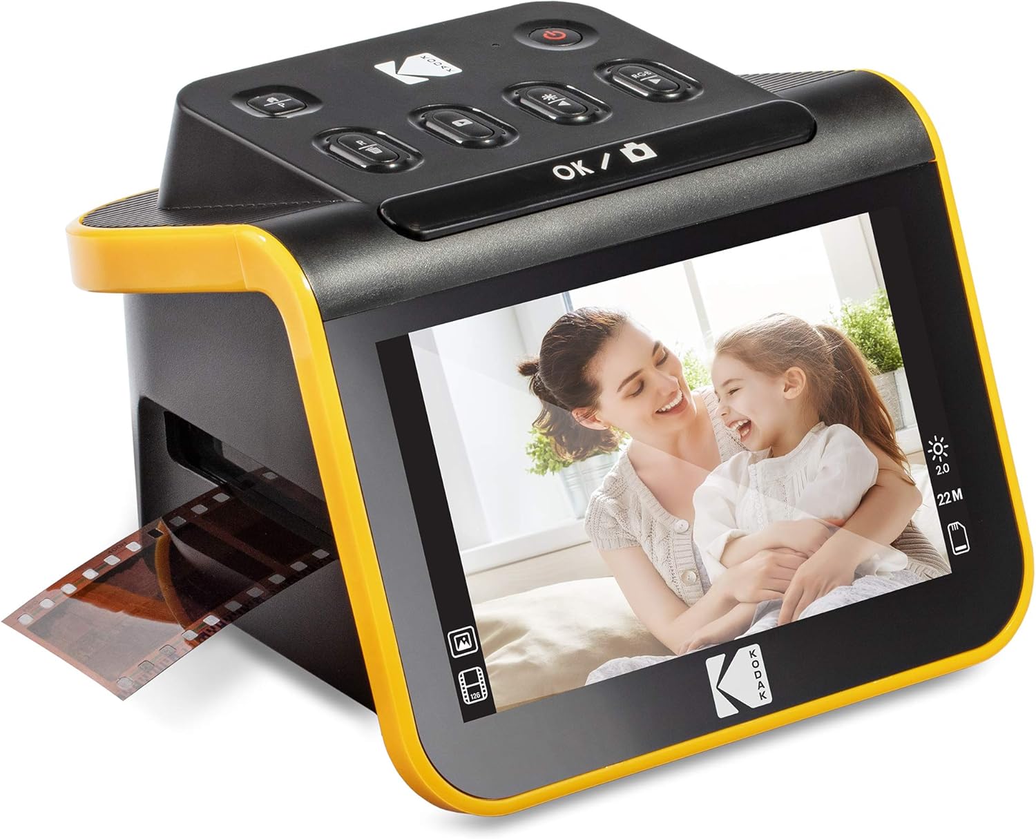 KODAK SLIDE N SCAN Film and Slide Scanner with Large 5” LCD Screen, Convert Colo...