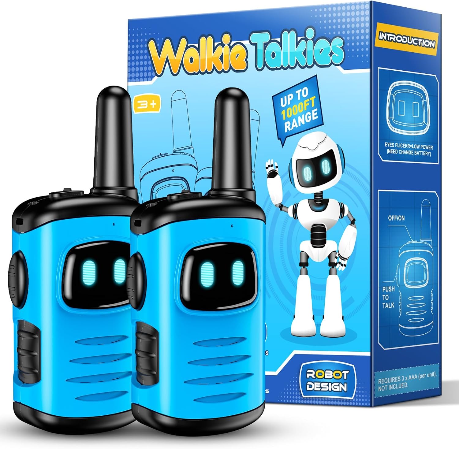 Boy Toys for 3 4 5 Year Old, Walkie Talkie Kids Outdoor Toy Age 3-12 Year Old Gi...