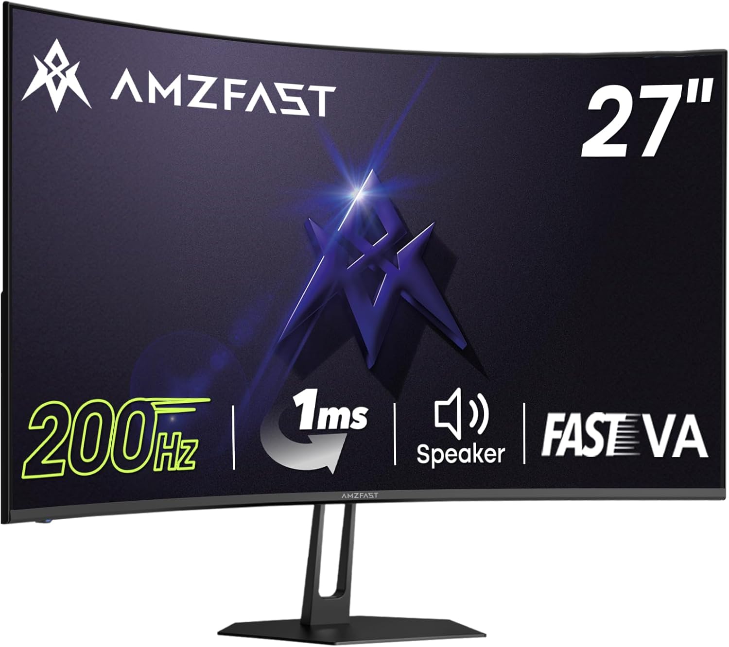 High-Quality Amzfast 27 inch Curved Gaming Monitor, Innovative FHD 1080P Compute...