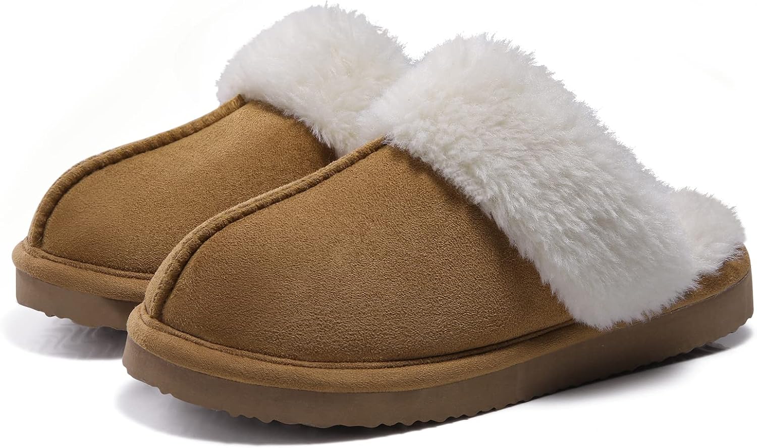 Litfun Women's Fuzzy Memory Foam Slippers Fluffy Winter House Shoes Indoor and O...