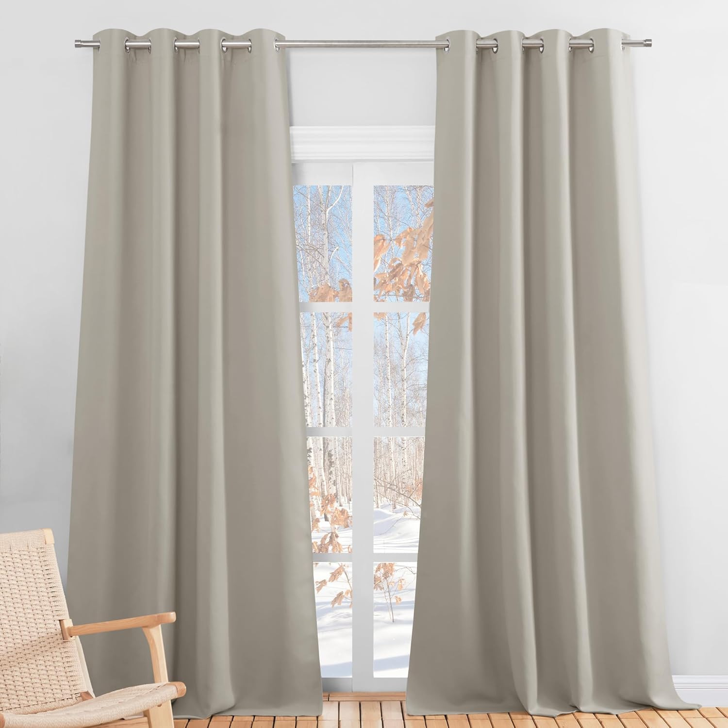 PONY DANCE Thermal Curtains, Special Insulated Curtains for Bedroom, Smart Energ...