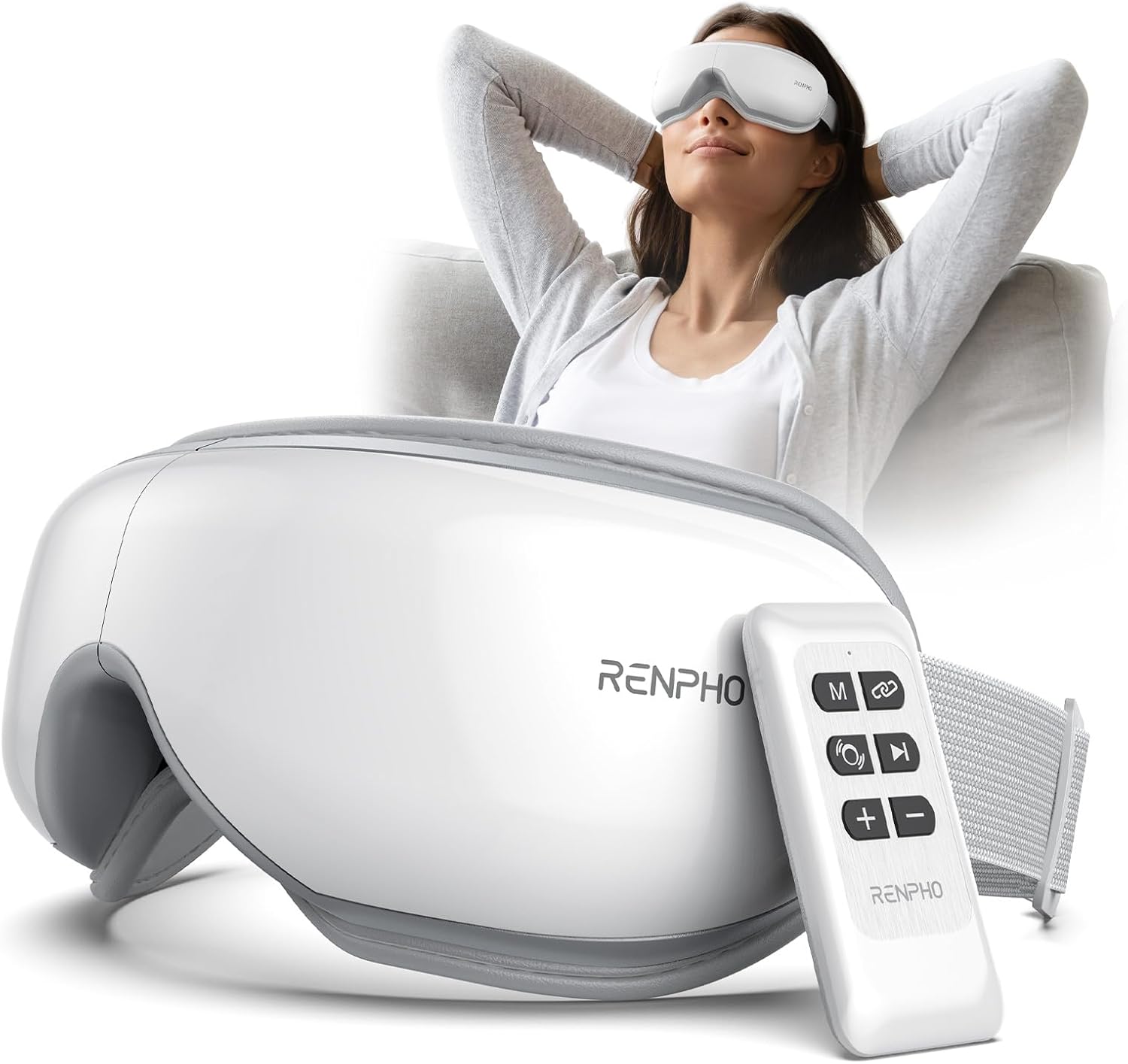 RENPHO Eyeris 1 Eye Massager with Remote, Christmas Birthday Gifts for Women Men...