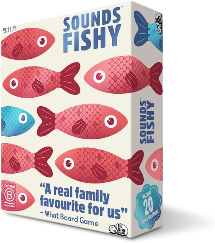 Sounds Fishy – Fast-Paced Bluffing Party Game for Kids 10+ & Adults | Fun Family...